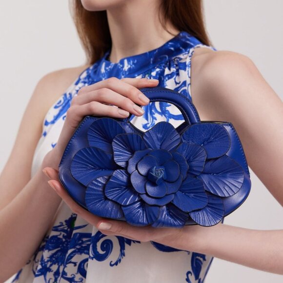 Anne Fontaine Scarlett Mini Handbag – Blue – Women’s One Size - Picture 2 of 4